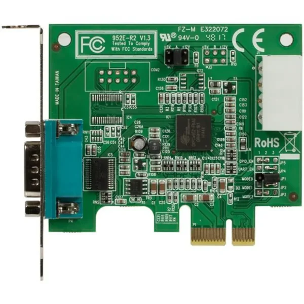StarTech.com Discontinued and replaced by PEX1S953LP – 1 Port Low Profile Native PCI Express RS232 Serial Card with 16950 UART – PCIe Serial Card – 1 Port LP RS232 Card