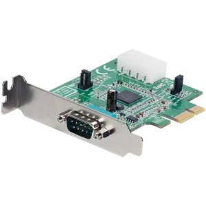 StarTech.com Discontinued and replaced by PEX1S953LP – 1 Port Low Profile Native PCI Express RS232 Serial Card with 16950 UART – PCIe Serial Card – 1 Port LP RS232 Card