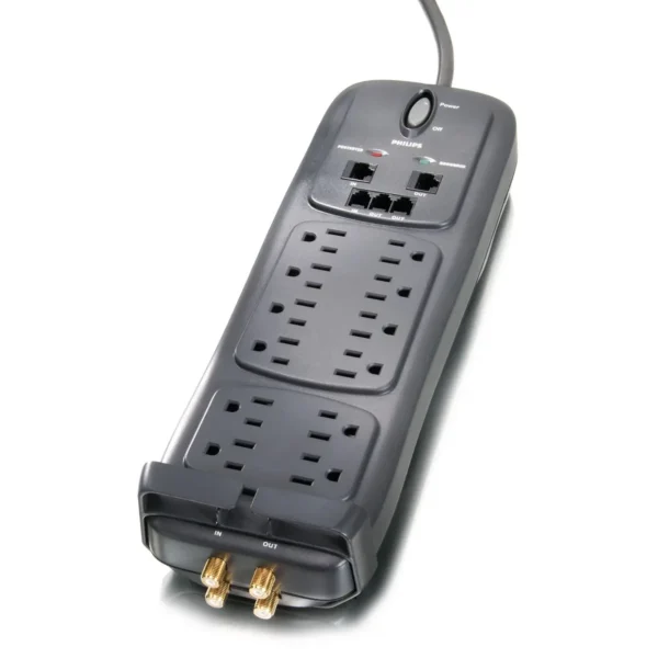 Philips SPP5145A/17 surge protector Black 14 AC outlet(s) 2.4 m