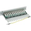 InLine Patch Panel 10″ Cat.6 12 Port 1U lightgrey RAL7035