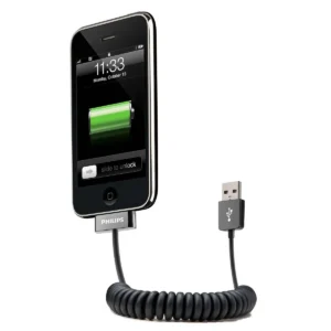 Philips DLM75006/17 mobile phone cable Black USB A Apple 30-pin