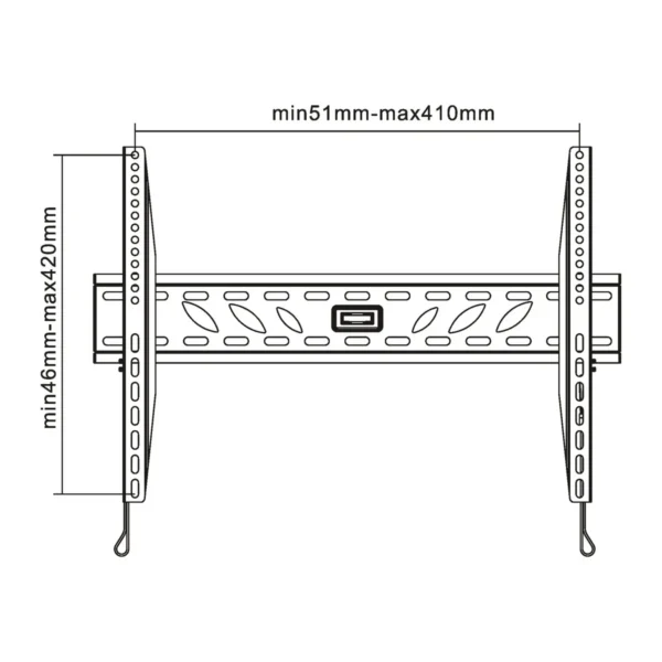 InLine Wall Bracket for TFT / LED / Plasma 81-140cm 32″-55″ max. 50kg