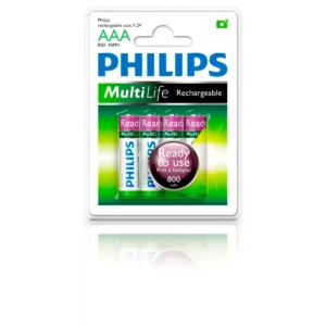 Philips R03B4RTU8/27 household battery Rechargeable battery AAA Nickel-Metal Hydride (NiMH)