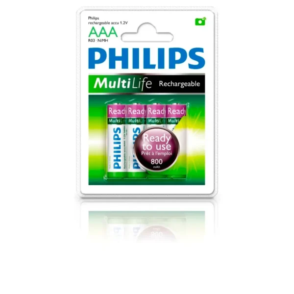 Philips R03B4RTU8/27 household battery Rechargeable battery AAA Nickel-Metal Hydride (NiMH)