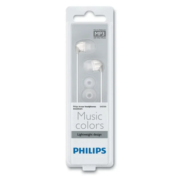 Philips SHE3581/28 headphones/headset Wired In-ear Pearl, White