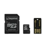 Kingston Technology 4GB Multi Kit MicroSDHC Flash Class 10