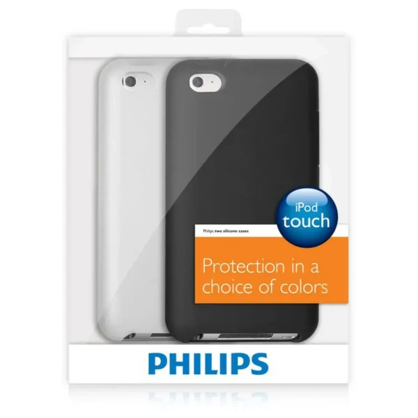 Philips DLA4217/17 MP3/MP4 player case Cover Black, Transparent Silicone