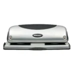 Rexel Precision 425 4 Hole Punch Silver/Black