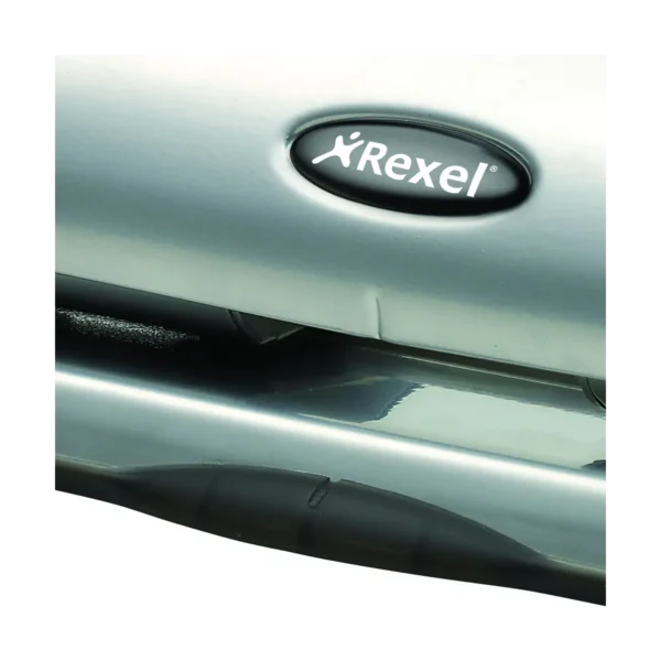 Rexel Precision 425 4 Hole Punch Silver/Black