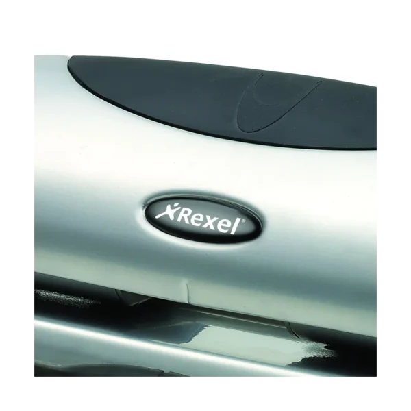 Rexel Precision 425 4 Hole Punch Silver/Black