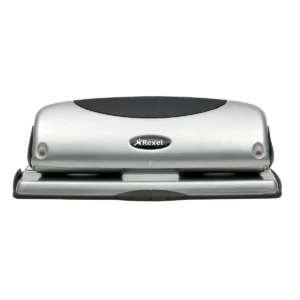 Rexel Precision 425 4 Hole Punch Silver/Black