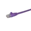 StarTech.com 10ft CAT6 Ethernet Cable – Purple CAT 6 Gigabit Ethernet Wire -650MHz 100W PoE RJ45 UTP Network/Patch Cord Snagless w/Strain Relief Fluke Tested/Wiring is UL Certified/TIA