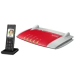 FRITZ! Box Fon WLAN 7390 + Fon MT-F wireless router Gigabit Ethernet Dual-band (2.4 GHz / 5 GHz) Grey, Red