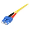 StarTech.com 1m Fiber Optic Cable – Single-Mode Duplex 9/125 LSZH Fiber Jumper Cord – LC/SC