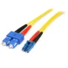 StarTech.com 1m Fiber Optic Cable – Single-Mode Duplex 9/125 LSZH Fiber Jumper Cord – LC/SC
