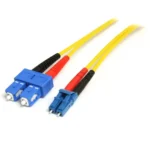StarTech.com 1m Fiber Optic Cable – Single-Mode Duplex 9/125 LSZH Fiber Jumper Cord – LC/SC