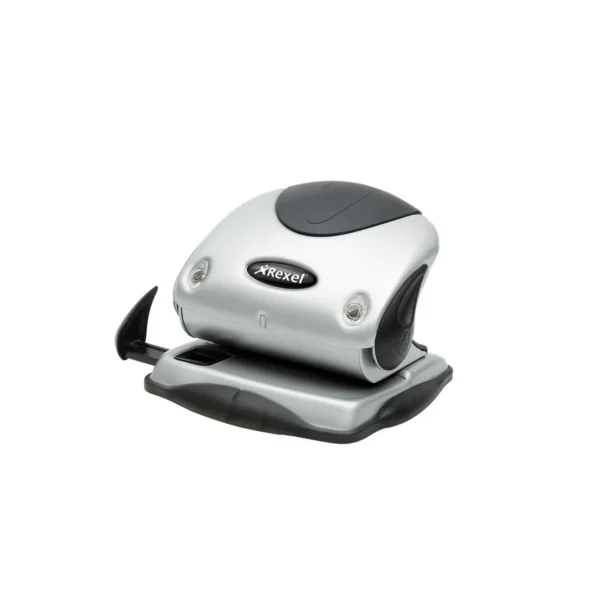Rexel Precision 215 2 Hole Punch Silver/Black