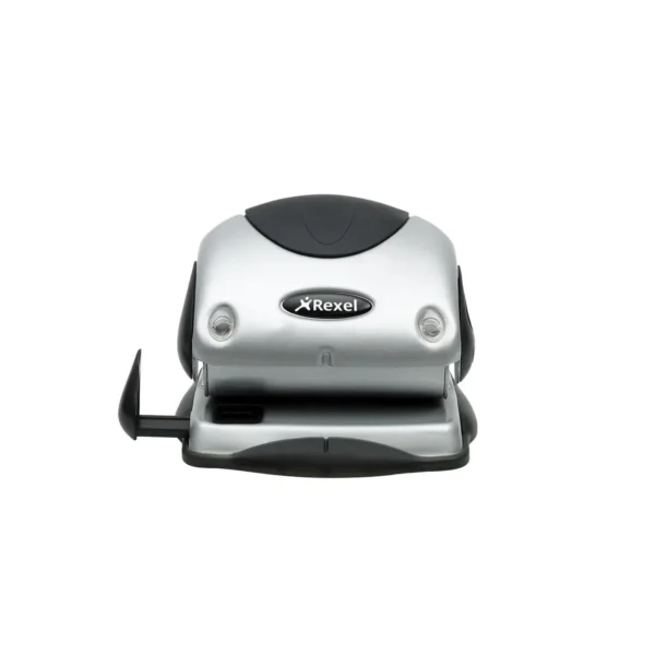 Rexel Precision 215 2 Hole Punch Silver/Black