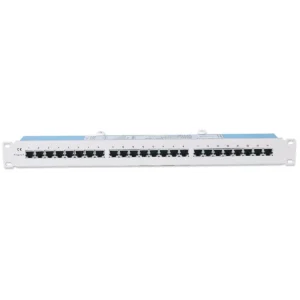 Intellinet Patch Panel, Cat5e, FTP, 24 Port, 1U, Beige/Grey