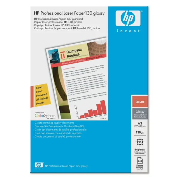 HP Q2553A printing paper A3 (297×420 mm) Gloss 250 sheets White