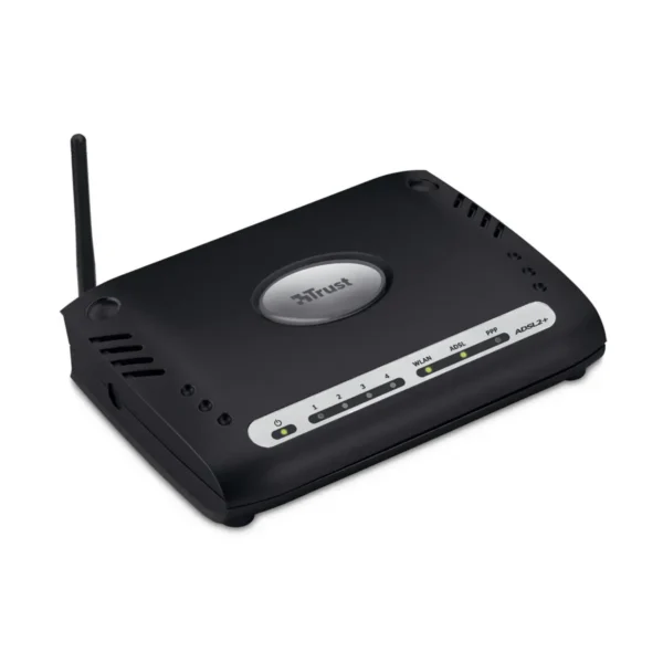 Trust Wireless ADSL2+ Modem-Router 54Mbps MD-5700 wireless router Black