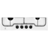 Electrolux PB640V Black, White Built-in 59.4 cm Gas 4 zone(s)