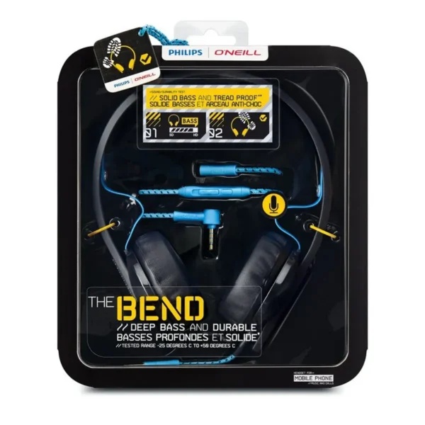 Philips O’Neill SHO4205BB/28 headphones/headset Wired Head-band Black, Blue