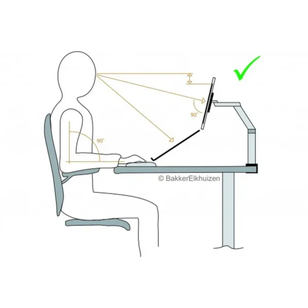 BakkerElkhuizen Space-arm 48.3 cm (19″) Desk Aluminium