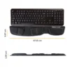 Fellowes Keyboard Wrist Rest – Health-V Wrist Rest with Antibacterial Protection – Ergonomic Wrist Support for Computer, Laptop, Home Office Use – Black
