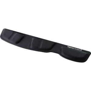 Fellowes Keyboard Wrist Rest – Health-V Wrist Rest with Antibacterial Protection – Ergonomic Wrist Support for Computer, Laptop, Home Office Use – Black