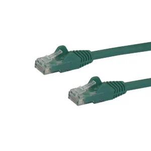 StarTech.com 3ft CAT6 Ethernet Cable – Green CAT 6 Gigabit Ethernet Wire -650MHz 100W PoE RJ45 UTP Network/Patch Cord Snagless w/Strain Relief Fluke Tested/Wiring is UL Certified/TIA