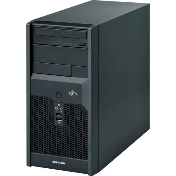 Fujitsu ESPRIMO P2550 Intel® Core™2 Quad Q8300 4 GB DDR3-SDRAM 500 GB NVIDIA® GeForce® 7050 Windows 7 Professional Micro Tower PC Black