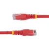 StarTech.com 3ft CAT6 Ethernet Cable – Red CAT 6 Gigabit Ethernet Wire -650MHz 100W PoE RJ45 UTP Molded Network/Patch Cord w/Strain Relief/Fluke Tested/Wiring is UL Certified/TIA