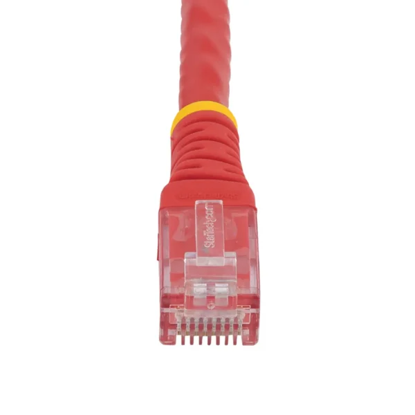 StarTech.com 3ft CAT6 Ethernet Cable – Red CAT 6 Gigabit Ethernet Wire -650MHz 100W PoE RJ45 UTP Molded Network/Patch Cord w/Strain Relief/Fluke Tested/Wiring is UL Certified/TIA
