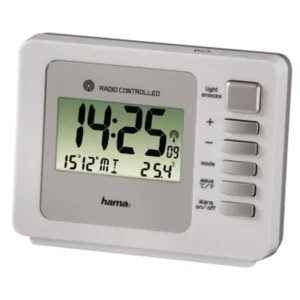 Hama Fashion Plus Digital alarm clock White