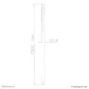 Neomounts FPMA-CP150 Extension pole TV ceiling mount – h 150 cm