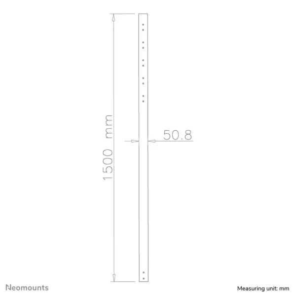 Neomounts FPMA-CP150 Extension pole TV ceiling mount – h 150 cm
