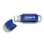Integral 16GB USB3.0 DRIVE COURIER BLUE UP TO R-80 W-10 MBS