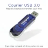 Integral 32GB USB3.0 DRIVE COURIER BLUE UP TO R-100 W-30 MBS