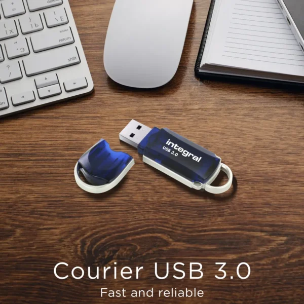 Integral 32GB USB3.0 DRIVE COURIER BLUE UP TO R-100 W-30 MBS