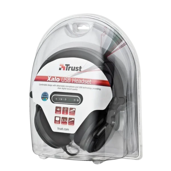 Trust Xalo USB Headset Wired Head-band Calls/Music Black