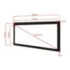 Multibrackets M 2.35:1 Framed Projection Screen 317×135, 135″