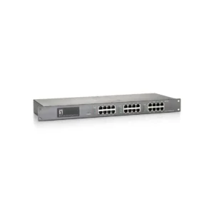 LevelOne 12-Port Fast Ethernet PoE Injector Hub, 375W