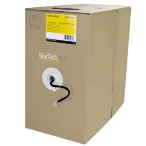 StarTech.com Bulk Cat 5e Ethernet Cable – 1000 ft. – Stranded – Black