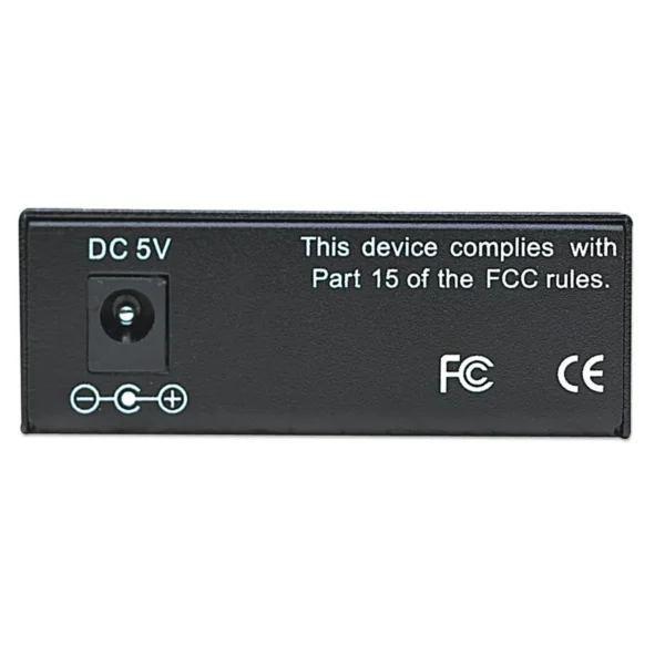 Intellinet Fast Ethernet Media Converter, 10/100Base-Tx to 100Base-Fx (ST) Multi-Mode, 2 km (1.24 mi)