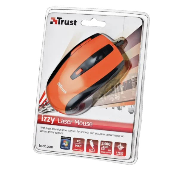 Trust Izzy Laser Mouse – Orange