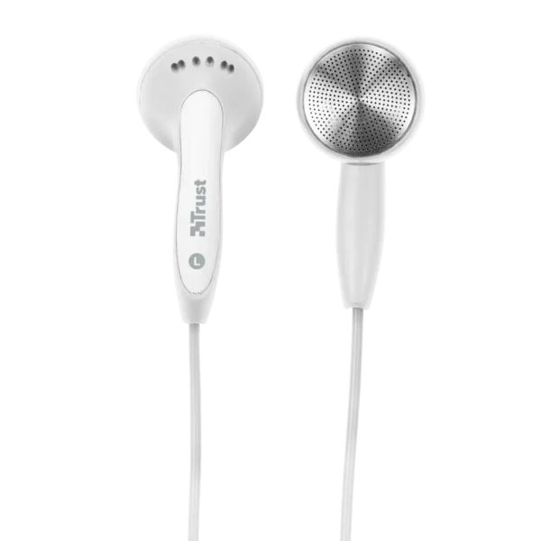 Trust Earphones for tablets – White Headphones Wired In-ear Music