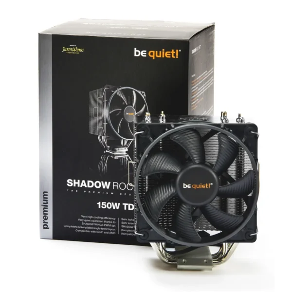 be quiet! Shadow Rock Pro SR1 Processor Cooler 12 cm Black