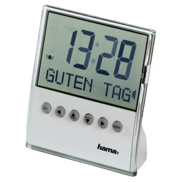 Hama Message Digital alarm clock White
