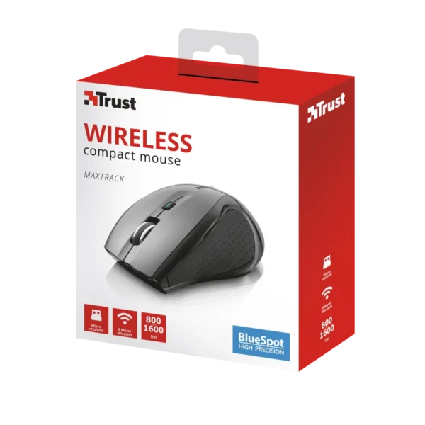 Trust MaxTrack Wireless Mini mouse Right-hand RF Wireless Optical 1000 DPI